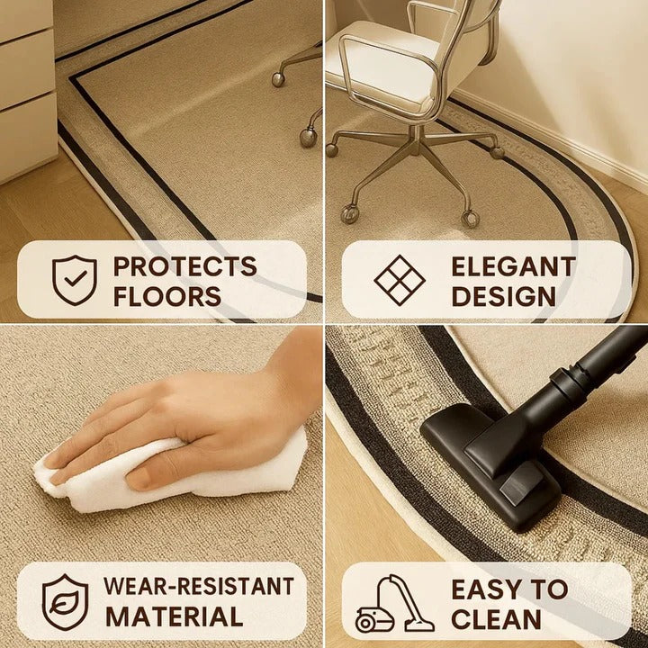 Stylish Chair Protector Mat for Home Office Floors
