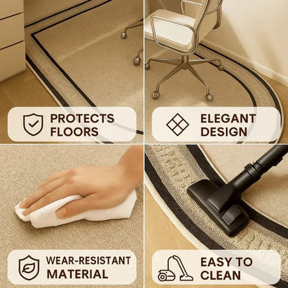 Stylish Chair Protector Mat for Home Office Floors