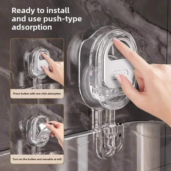 Durable Shower Organizer with Secure Suction and 11 lb Capacity