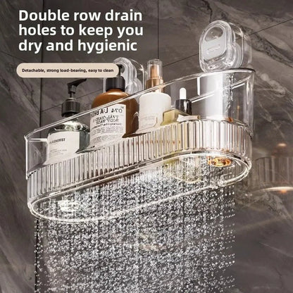 Durable Shower Organizer with Secure Suction and 11 lb Capacity