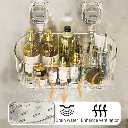 Durable Shower Organizer with Secure Suction and 11 lb Capacity