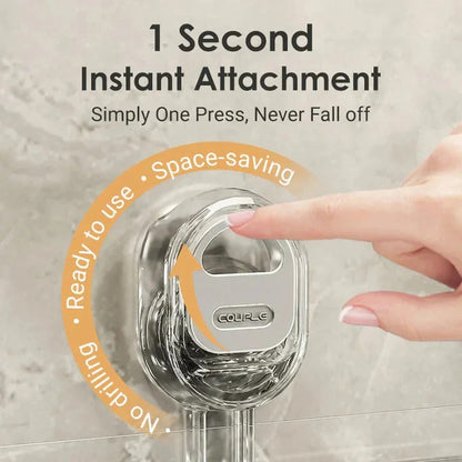 Durable Shower Organizer with Secure Suction and 11 lb Capacity
