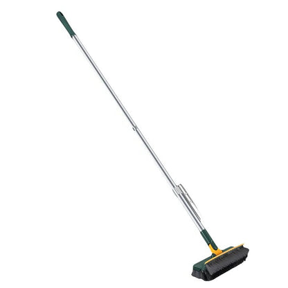 Ergonomic Long-Handled Cleaning Brush with Scraper Edge