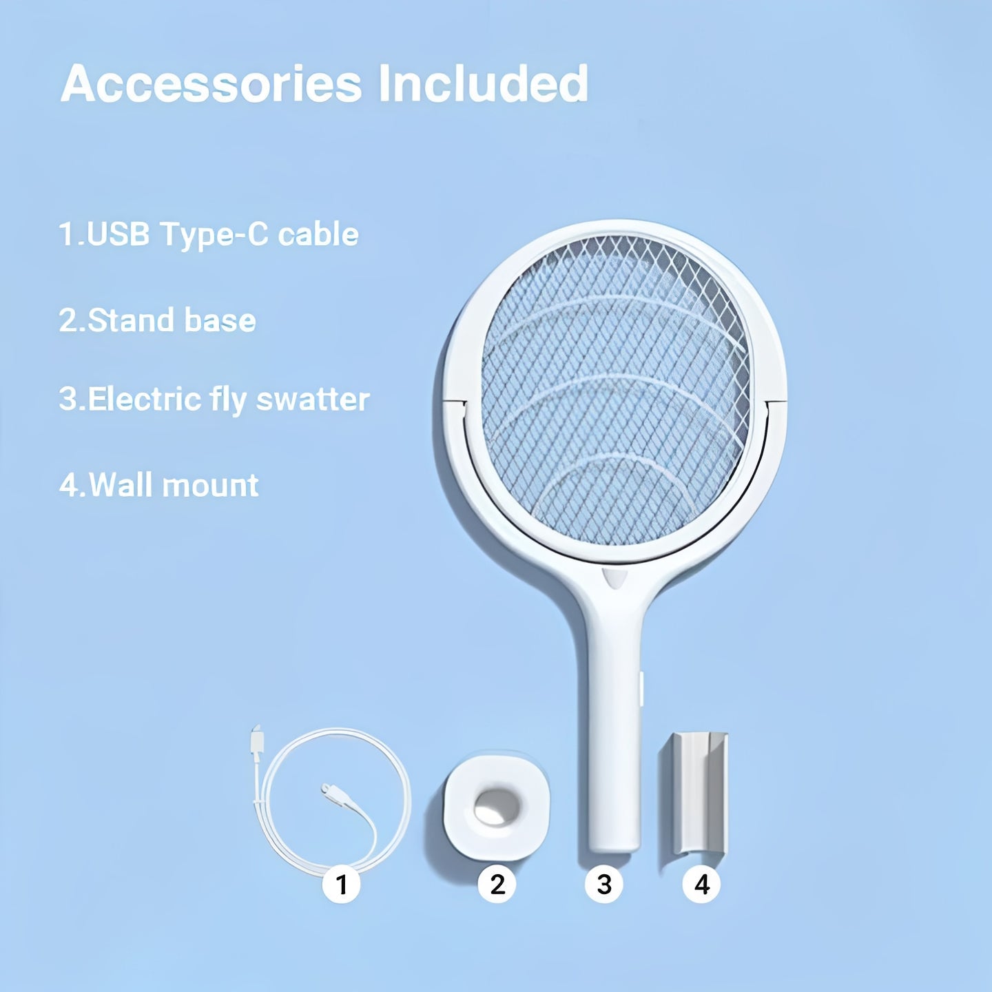Rechargeable Insect Zapper with USB Fast Charging Feature