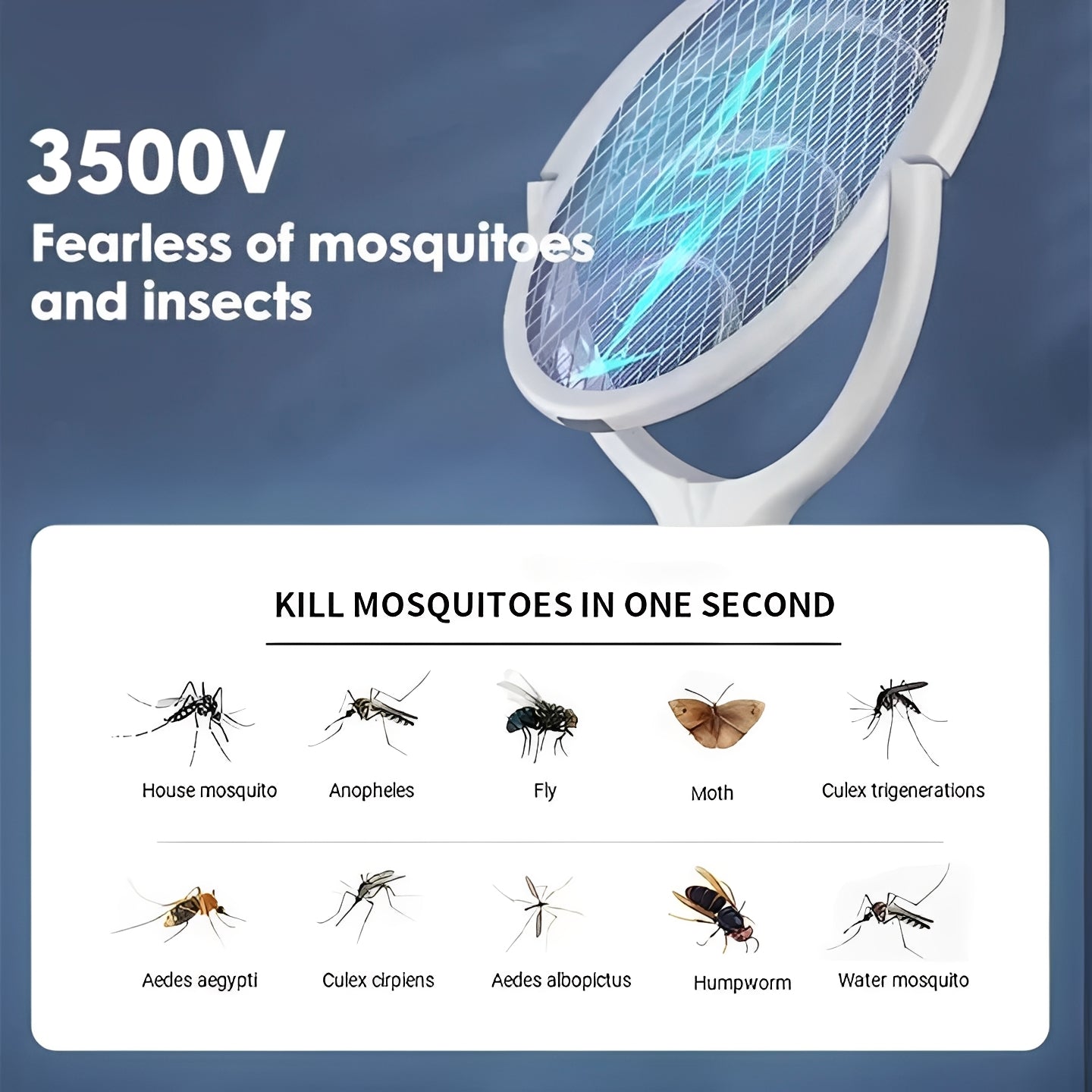 Rechargeable Insect Zapper with USB Fast Charging Feature