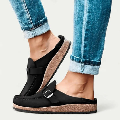 Effortless Slip-On Mules for Women with Customizable Strap