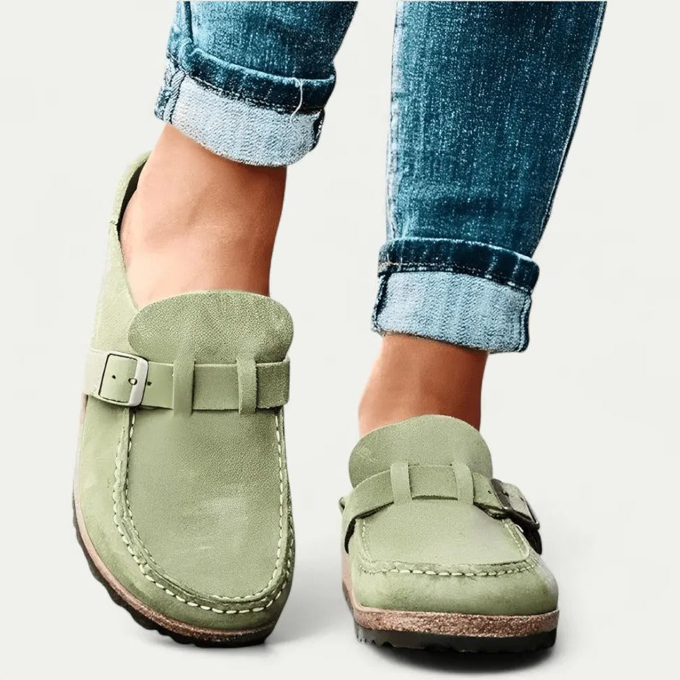 Effortless Slip-On Mules for Women with Customizable Strap