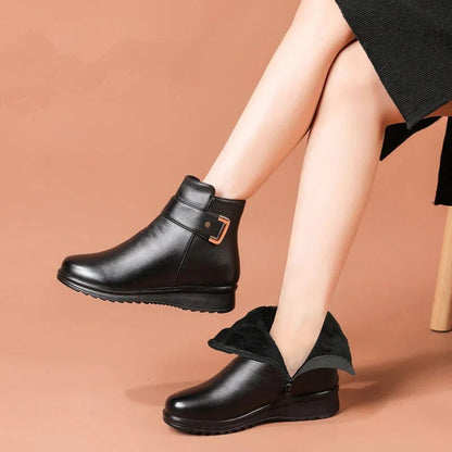 Insulated Waterproof Ankle Boots for Women with Non-Slip Sole