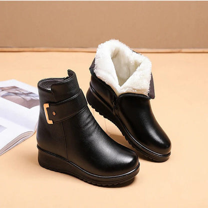 Insulated Waterproof Ankle Boots for Women with Non-Slip Sole