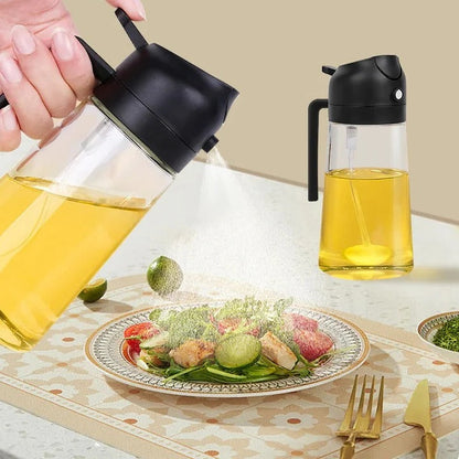 Dual-Function Culinary Oil Mister for Effortless Cooking