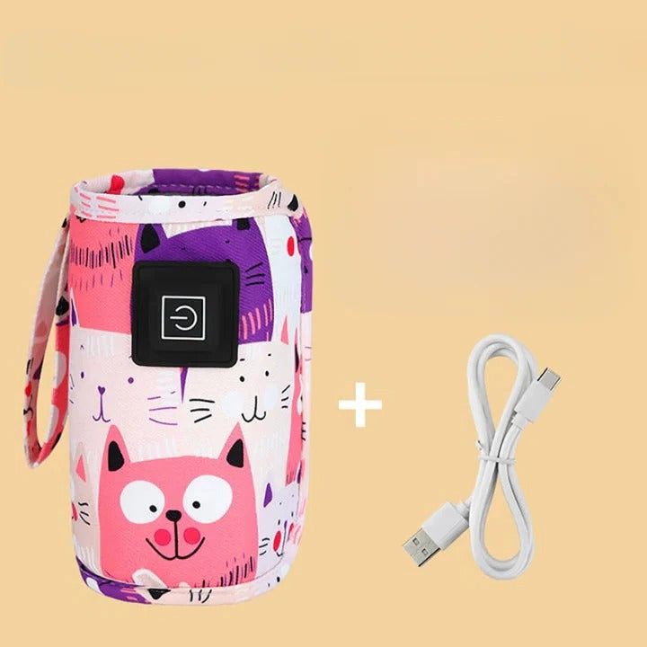 Travel-Ready USB Baby Bottle Heater with Adjustable Heat Levels