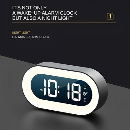 Gentle Dawn Wake-Up Clock with Adjustable Light and USB-C Power