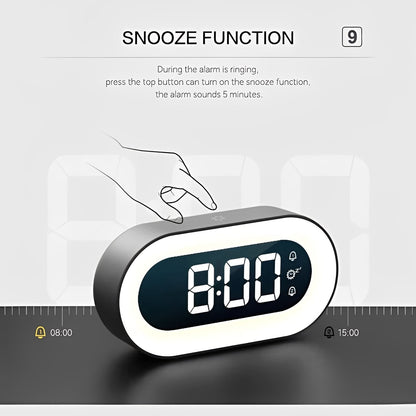 Gentle Dawn Wake-Up Clock with Adjustable Light and USB-C Power