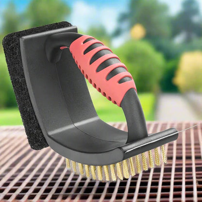 Ultimate Brass Grill Cleaner with Copper Scraper Tool