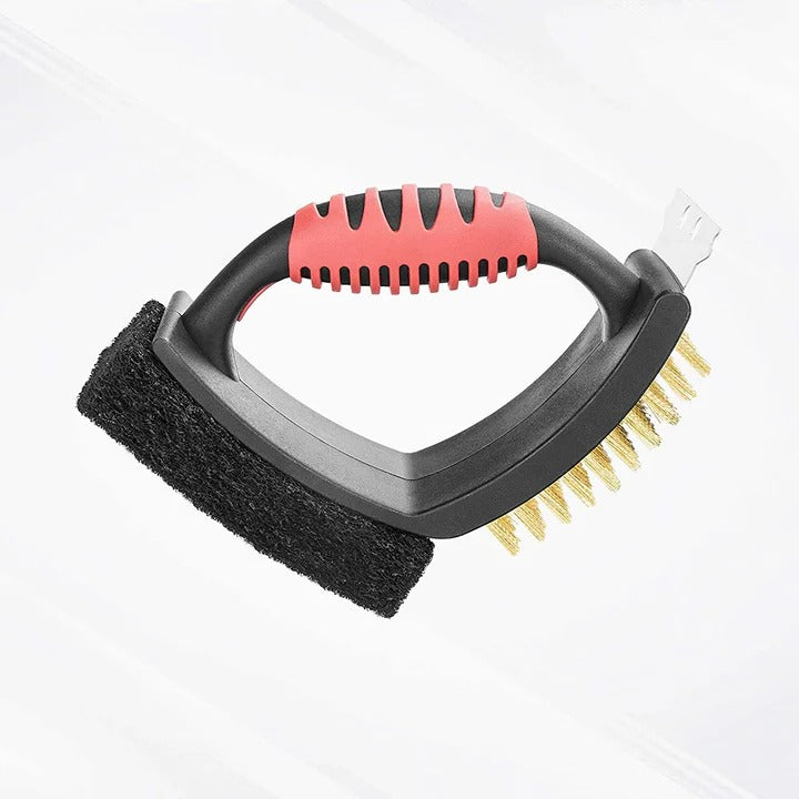 Ultimate Brass Grill Cleaner with Copper Scraper Tool