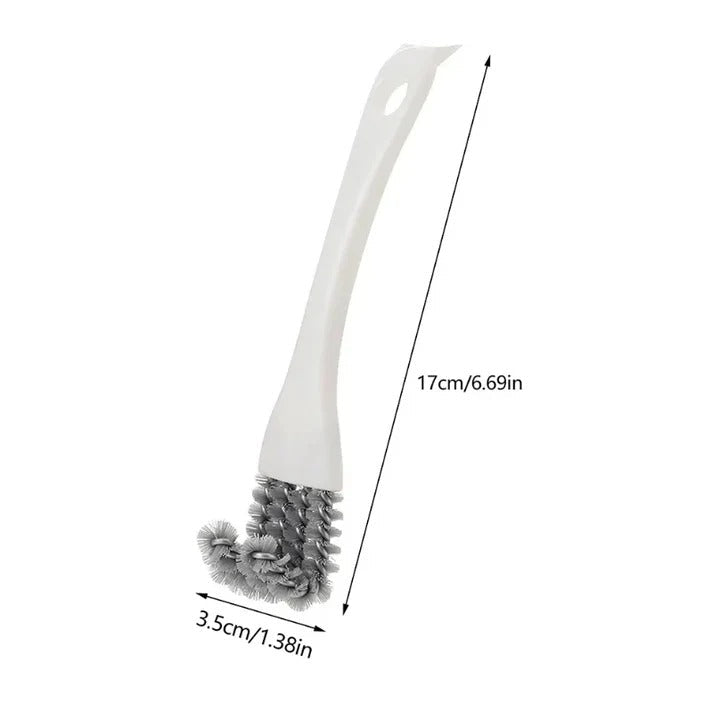 Precision Grill Scrubbing Tool with Triangular Scraper for All Surfaces