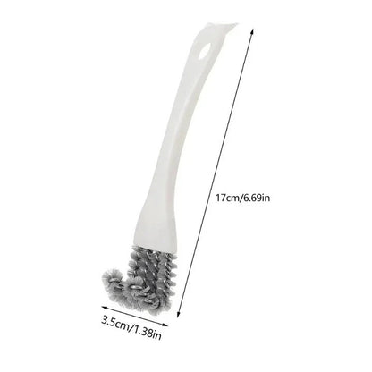 Precision Grill Scrubbing Tool with Triangular Scraper for All Surfaces