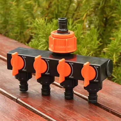 Quadruple Garden Hose Connector for Effortless Watering