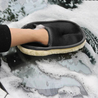 Reversible Microfiber Auto Cleaning Cloth with Secure Wrist Strap