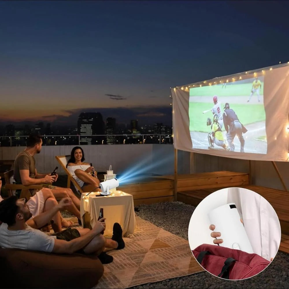 Compact Home Cinema Projector with 130-Inch 4K Display