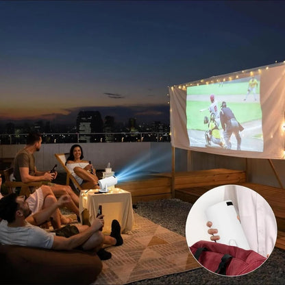 Compact Home Cinema Projector with 130-Inch 4K Display