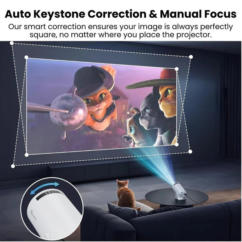 Compact Home Cinema Projector with 130-Inch 4K Display