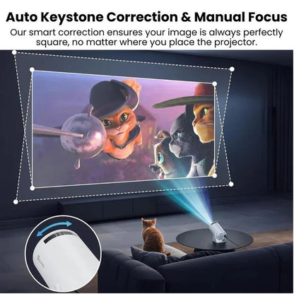 Compact Home Cinema Projector with 130-Inch 4K Display