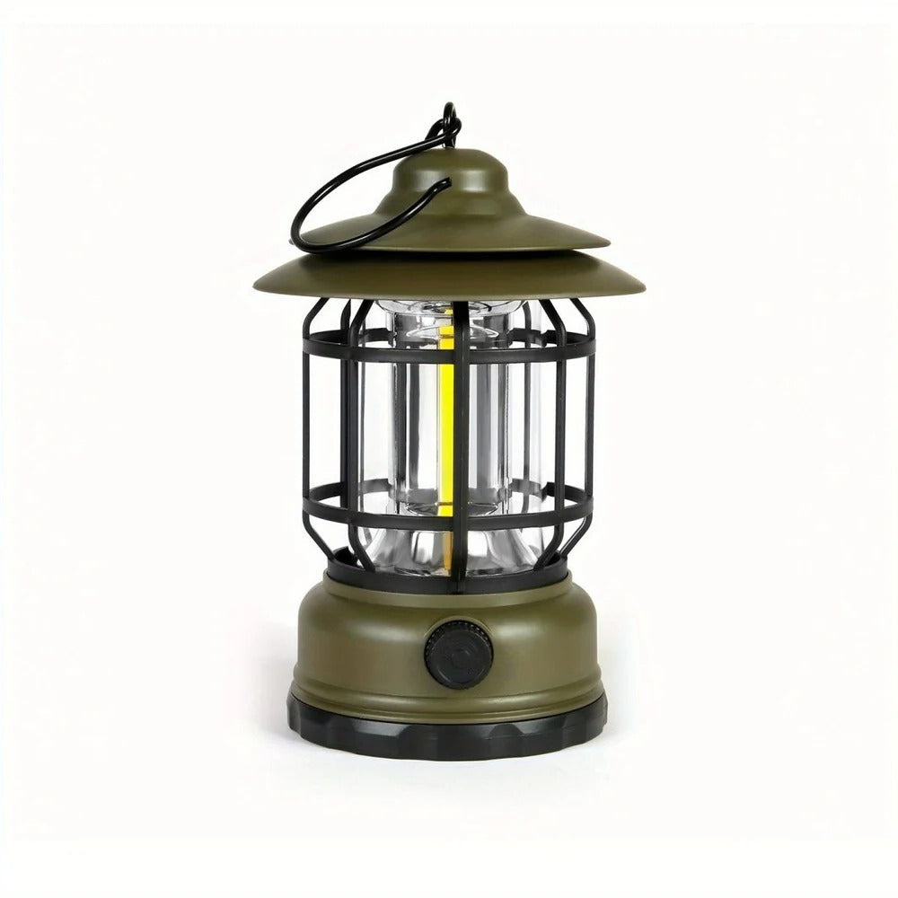 Compact Rechargeable Lantern with Dimmable LED Light for Outdoor Use
