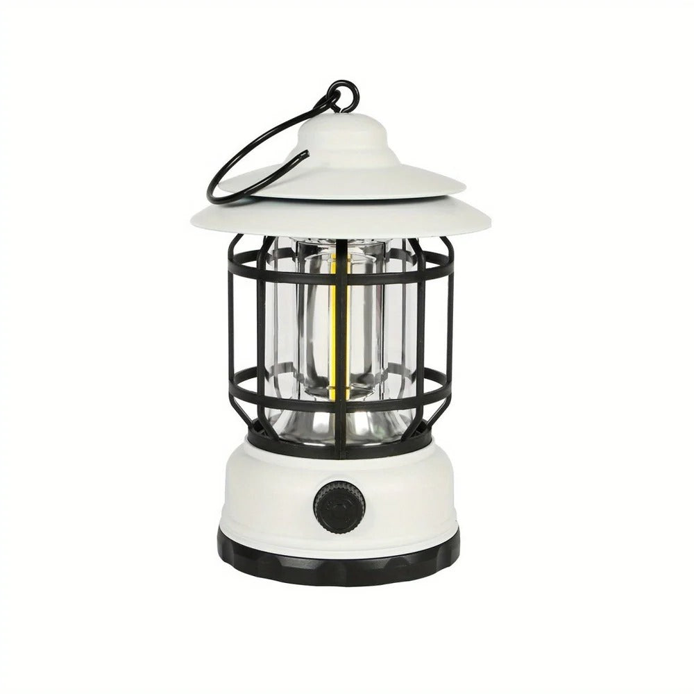 Compact Rechargeable Lantern with Dimmable LED Light for Outdoor Use