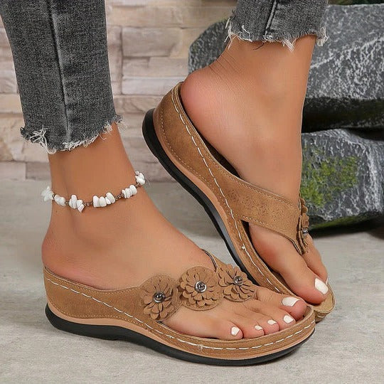 Ergonomic Comfort Sandals for Women with Custom Fit and Slip-Resistant Sole