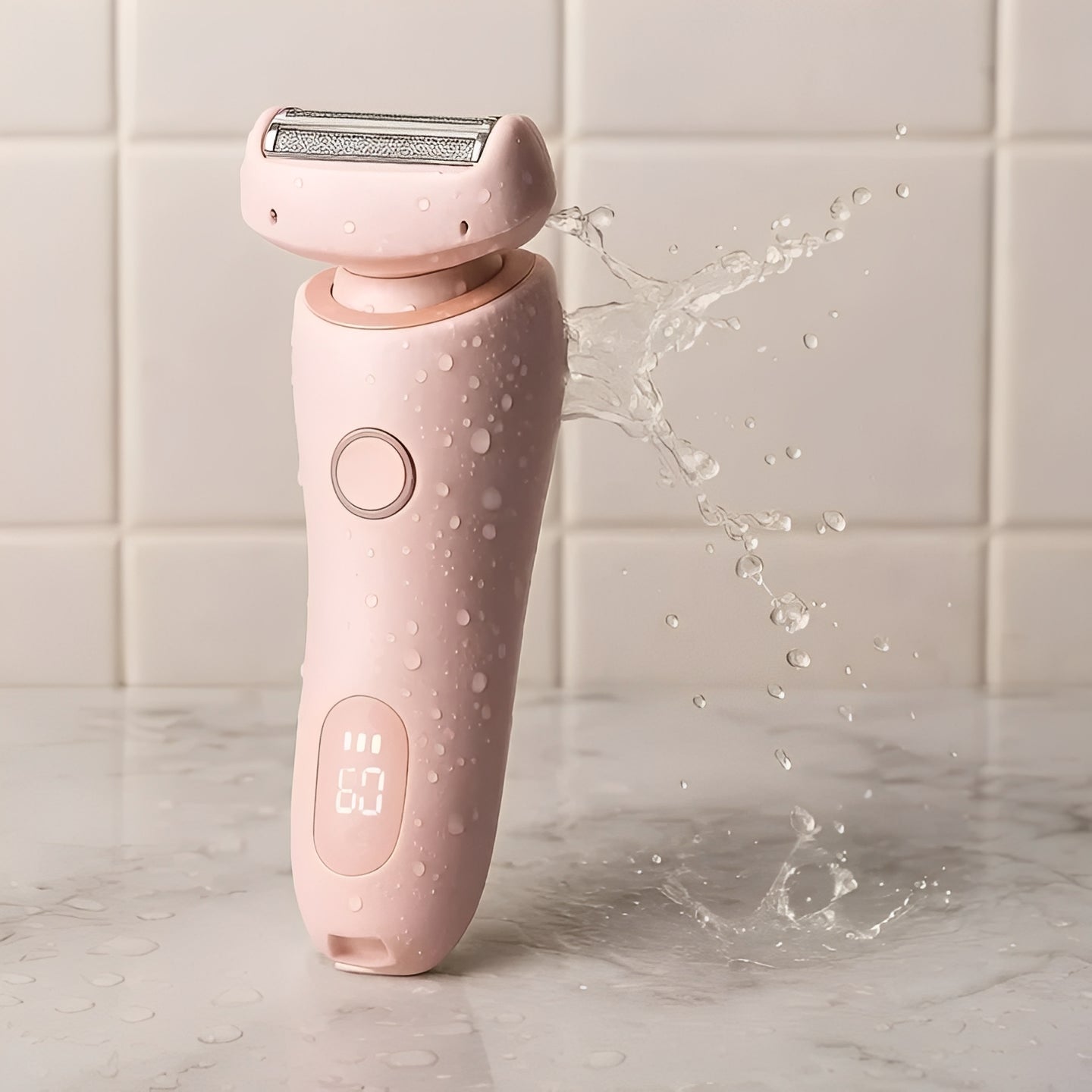 Sleek Women's Cordless Grooming Shaver for Sensitive Areas