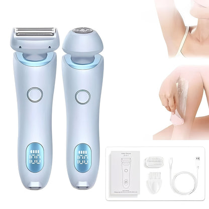Sleek Women's Cordless Grooming Shaver for Sensitive Areas