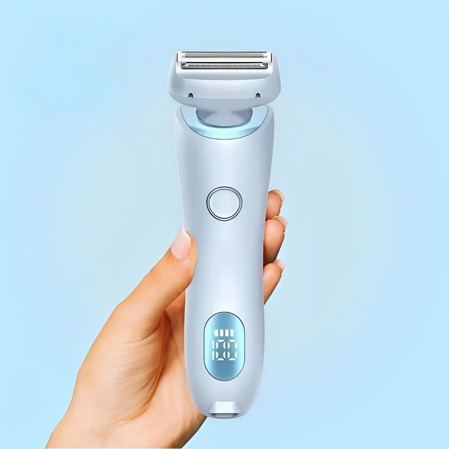 Sleek Women's Cordless Grooming Shaver for Sensitive Areas