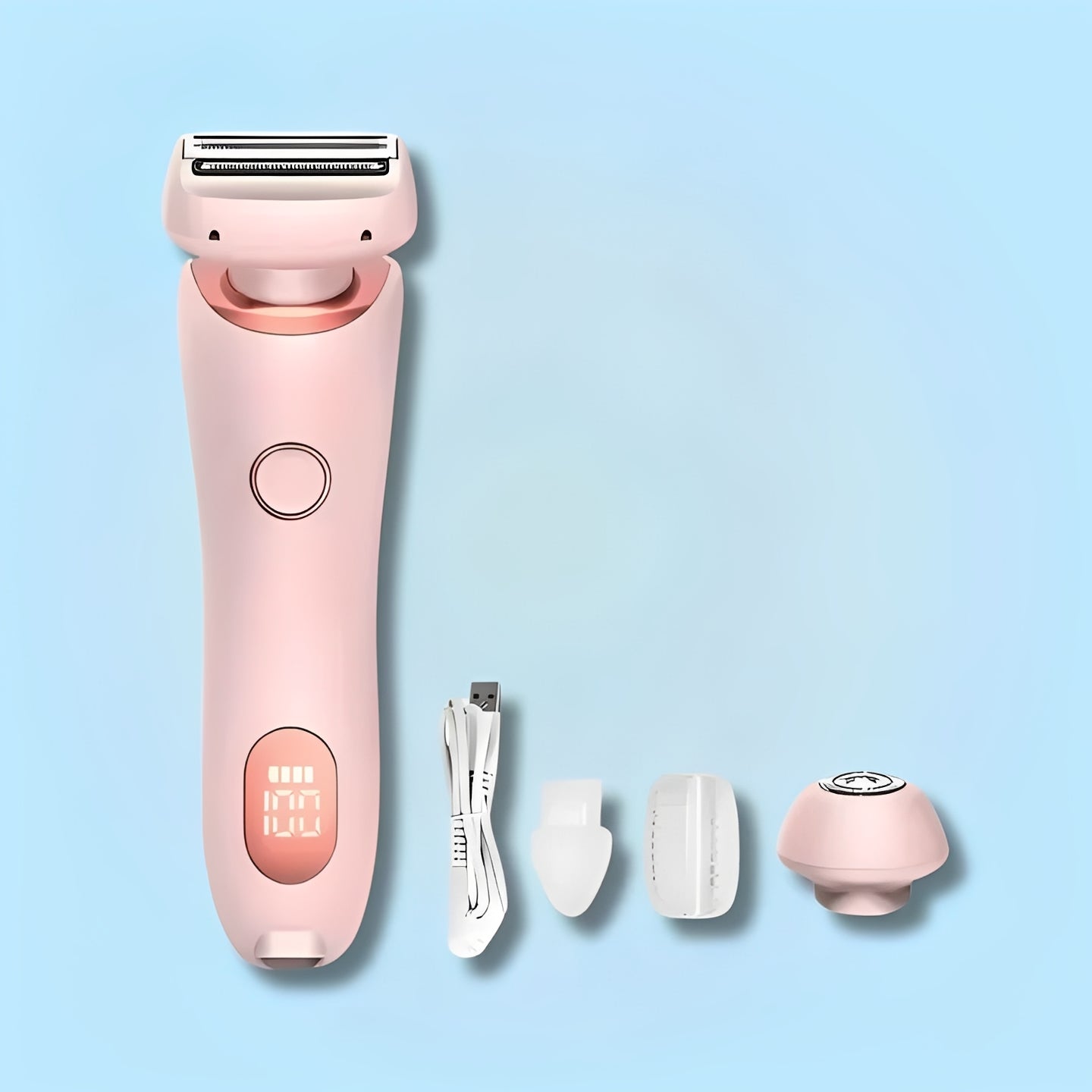 Sleek Women's Cordless Grooming Shaver for Sensitive Areas