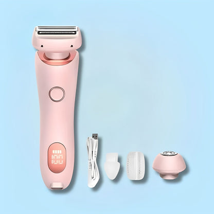 Sleek Women's Cordless Grooming Shaver for Sensitive Areas