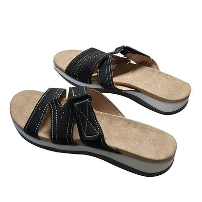 Comfort Fit Women's Slip-On Sandals with Arch Support