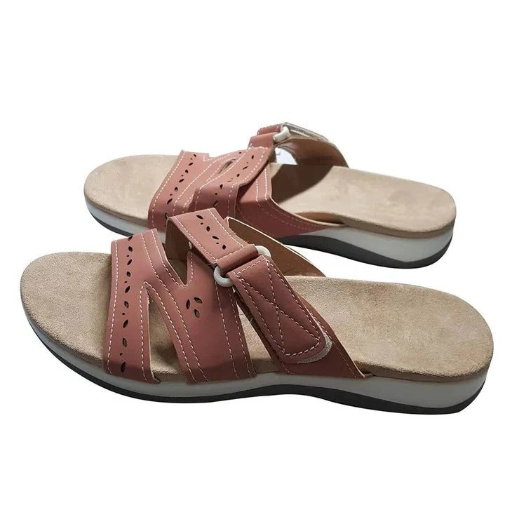 Comfort Fit Women's Slip-On Sandals with Arch Support