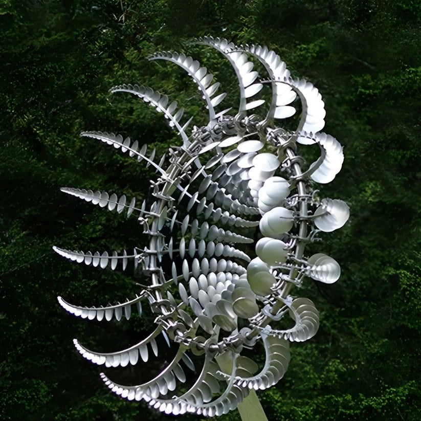 Elegant Dual-Tier Wind Spinner for Your Garden