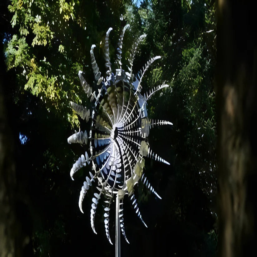 Elegant Dual-Tier Wind Spinner for Your Garden
