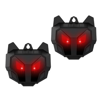 Solar-Activated Ultrasonic Wildlife Deterrent, Set of 2
