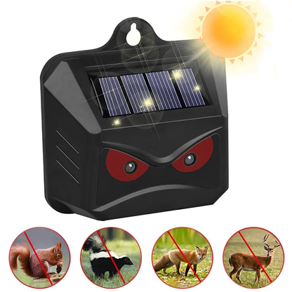 Solar-Activated Ultrasonic Wildlife Deterrent, Set of 2