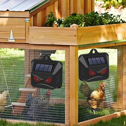 Solar-Activated Ultrasonic Wildlife Deterrent, Set of 2