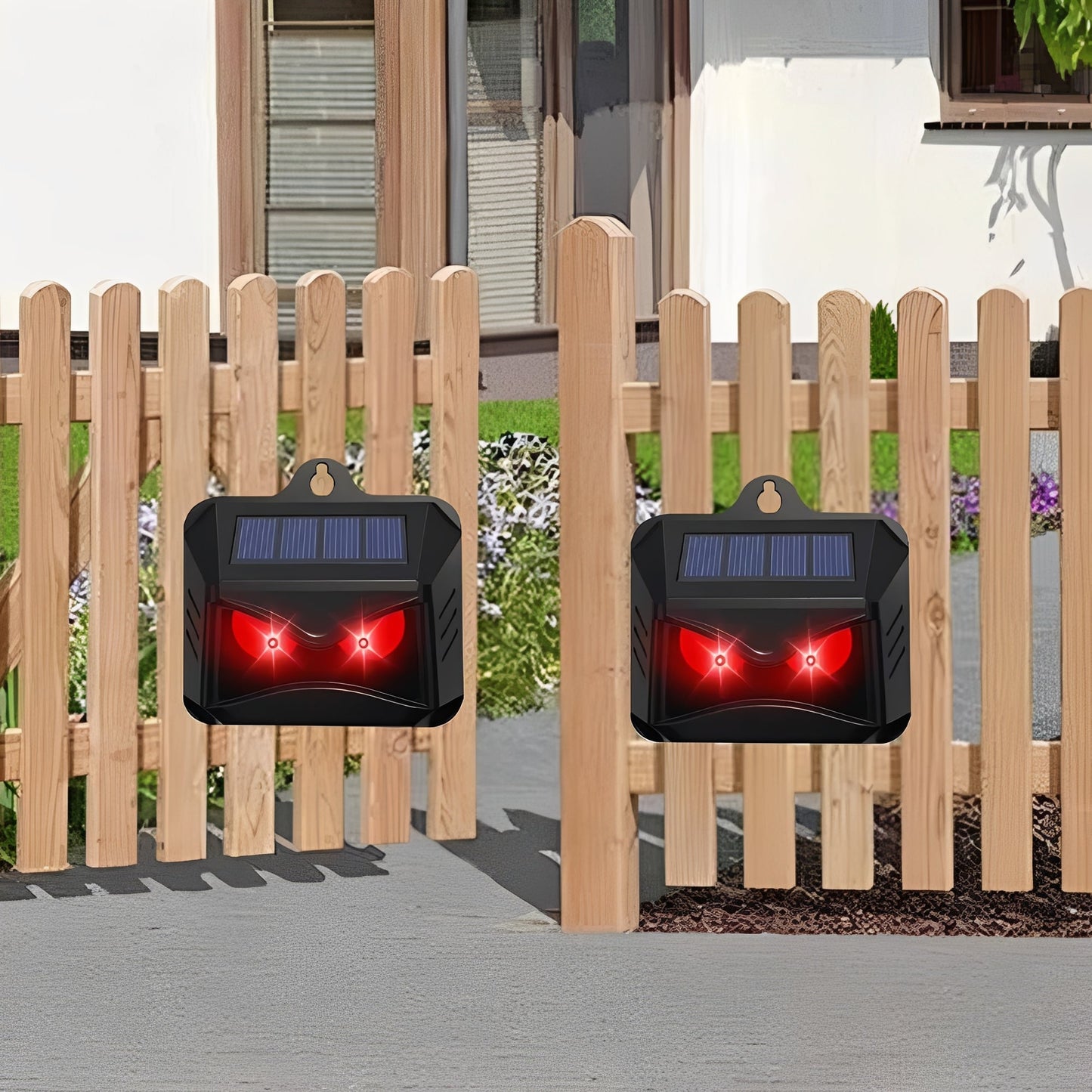 Solar-Activated Ultrasonic Wildlife Deterrent, Set of 2