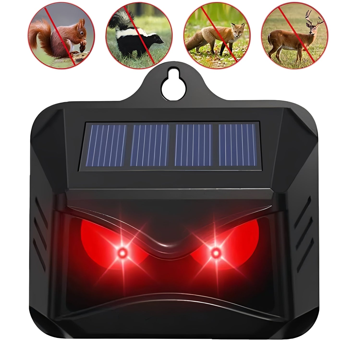 Solar-Activated Ultrasonic Wildlife Deterrent, Set of 2
