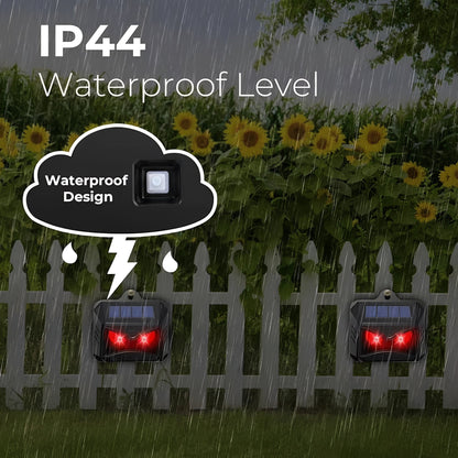 Solar-Activated Ultrasonic Wildlife Deterrent, Set of 2