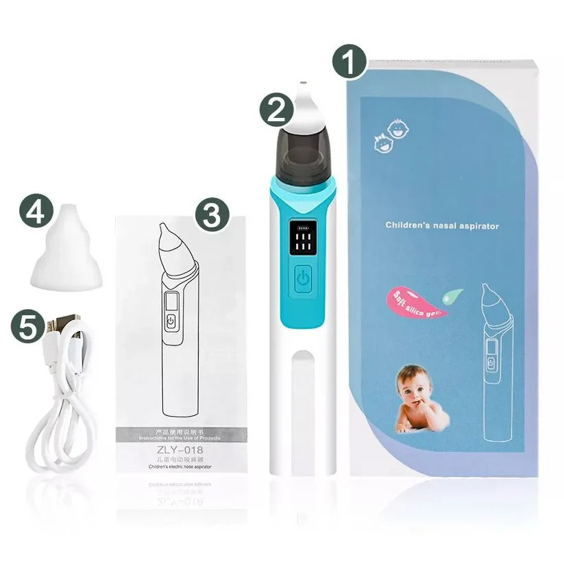 Portable Infant Nasal Hygiene Device with Interchangeable Tips
