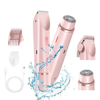 Cordless Women's Electric Shaver with Bikini Trimmer Head