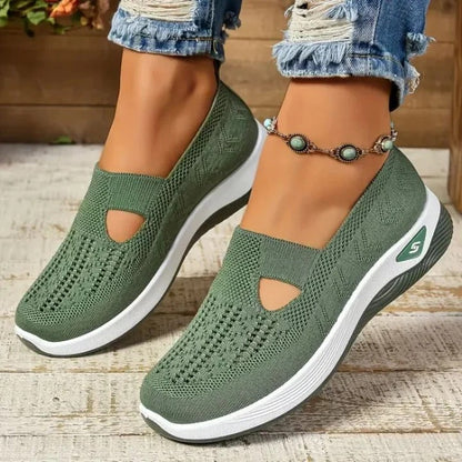 Lightweight Women's Airy Walking Sneakers with Comfort Cushioning