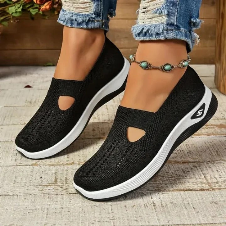 Lightweight Women's Airy Walking Sneakers with Comfort Cushioning