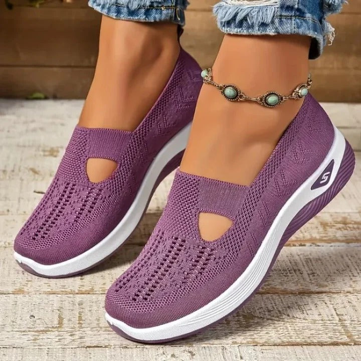 Lightweight Women's Airy Walking Sneakers with Comfort Cushioning